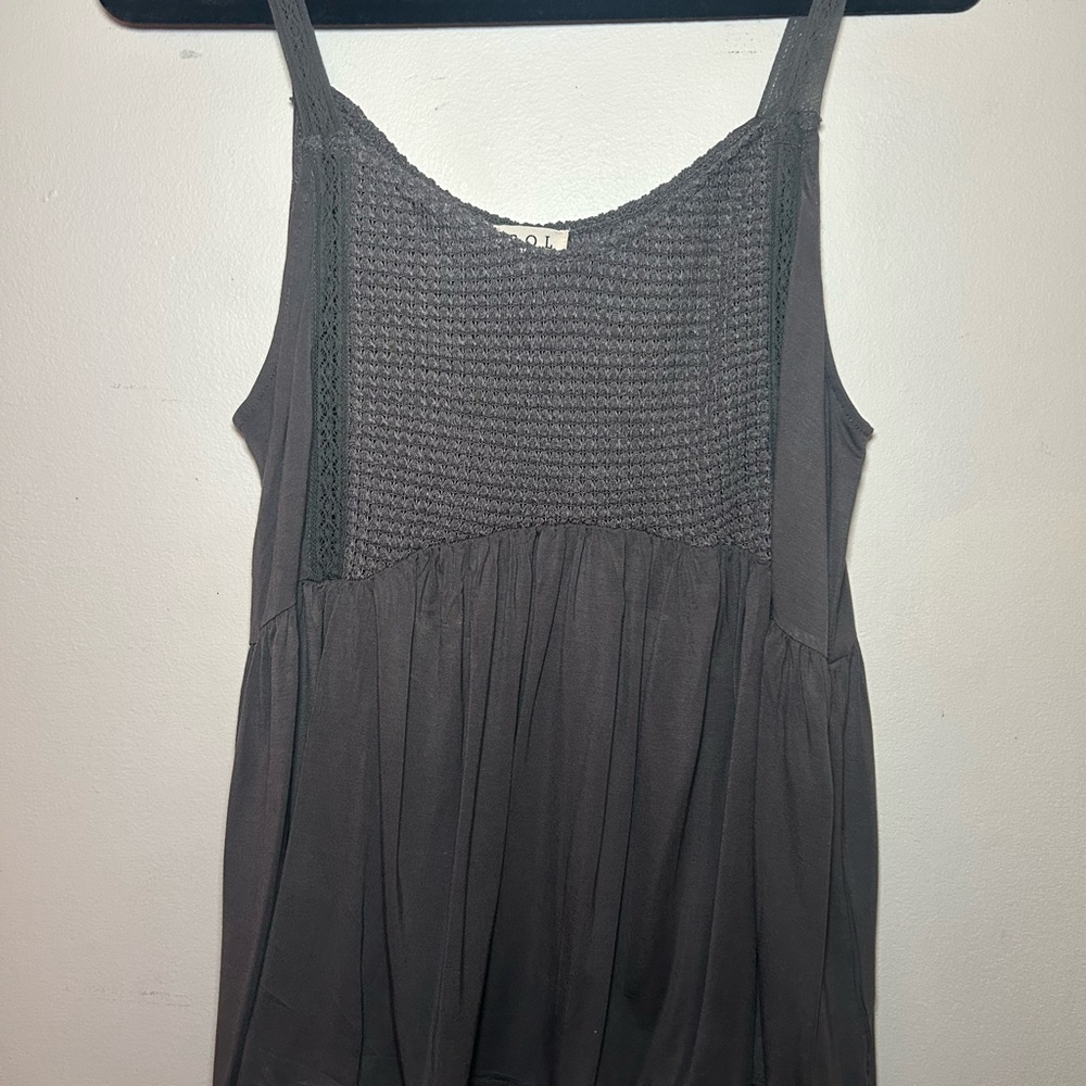 POL Gray Camisole Tank Top